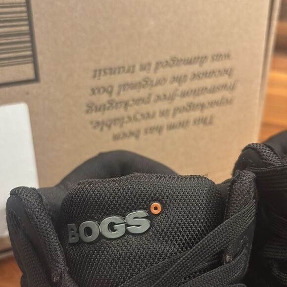 Bogs Women’s Sandstone Mid Composite Safety Toe Sneakers Shoes Black Size 8 - Picture 3 of 10